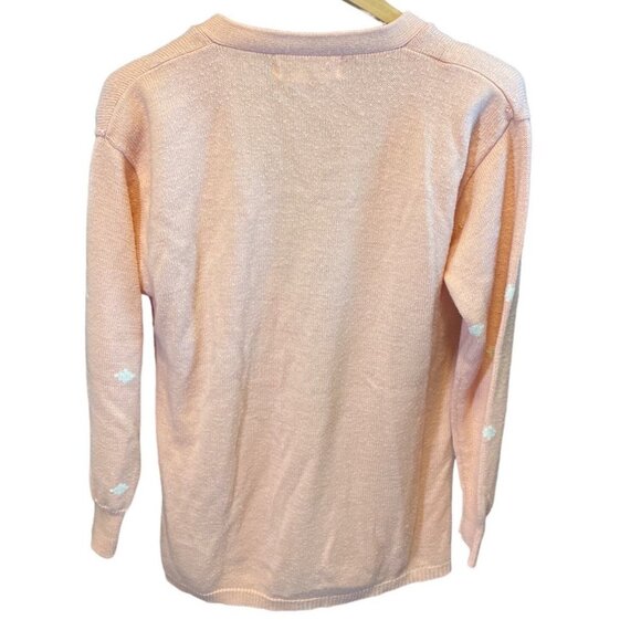 Vintage Segue Pink V Neck Buttoned Cardigan - Picture 2 of 8